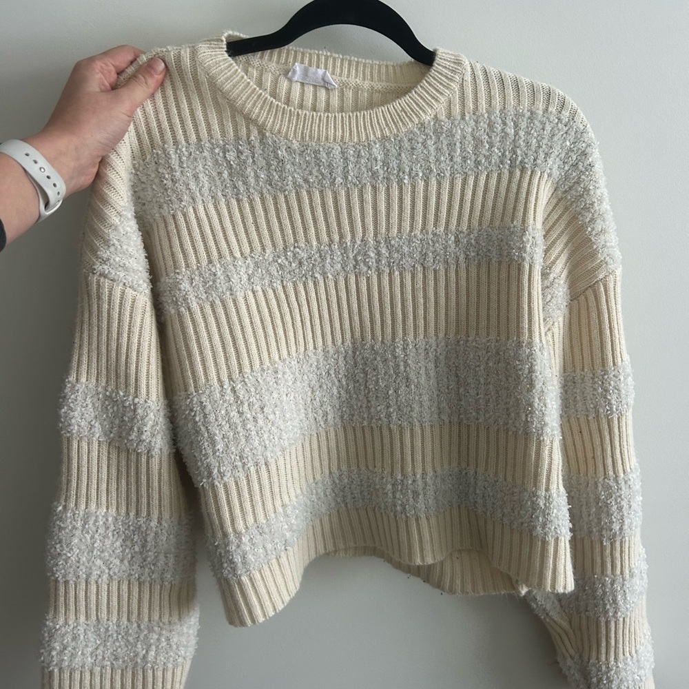 White Sweater is warm